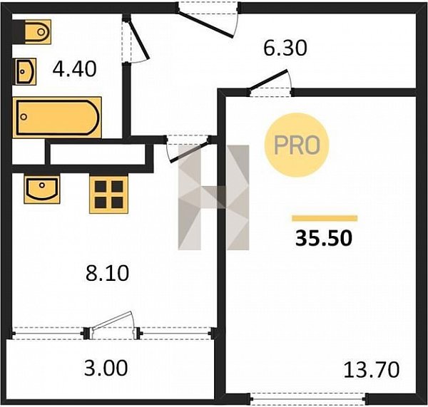 Продается 1-комн. квартира, 35.5 м², ЖК Европейский, 