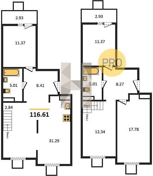 Продается 4-комн. квартира, 116.61 м², ЖК Цветной бульвар, 