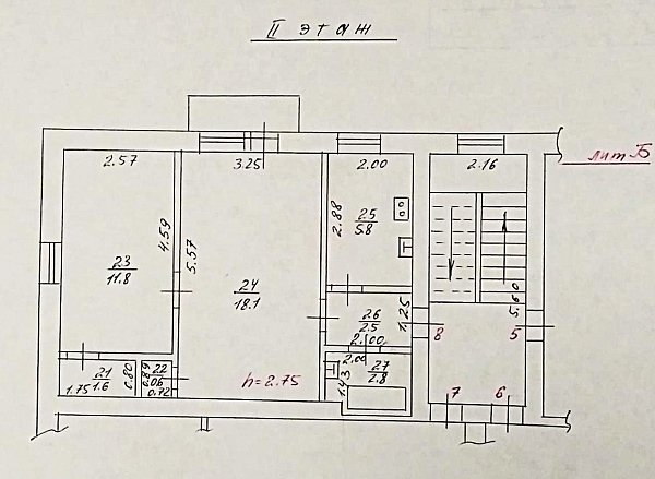 2-комн квартира, 43.8 м², р-н Фестивальный (№128455)
