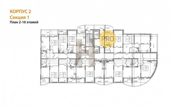 1-комн. квартира, 40.77 м², ЖК Хорошая Погода-2 (№132311)