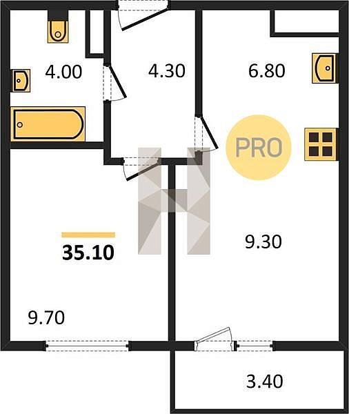 Продается 1-комн. квартира, 35.92 м², ЖК Ракурс, 