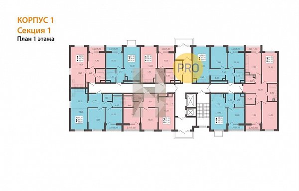 1-комн. квартира, 40.1 м², ЖК ЮГГЕ (№132485)