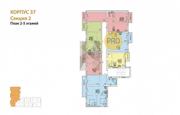Студия, 23 м², ЖК ДарГрад (№132945)