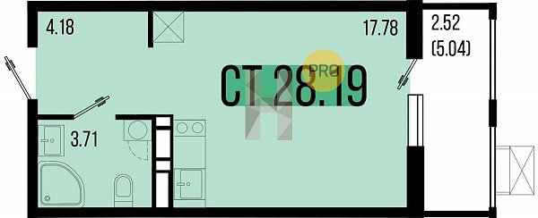 Продается Студия, 28.19 м², ЖК Цветной бульвар, 