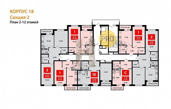 Студия, 28.2 м², ЖК Красная площадь Ромекс (№132377)