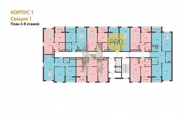1-комн. квартира, 42.6 м², ЖК ЮГГЕ (№132488)
