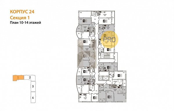 2-комн. квартира, 56.6 м², ЖК Самолет-4 (№132121)