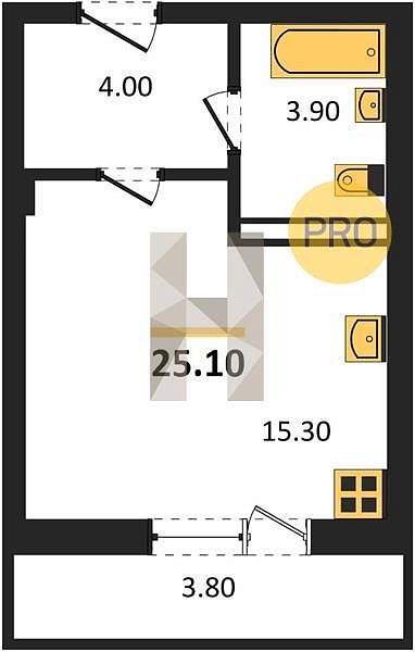 Продается Студия, 25.1 м², ЖК Екатерининский Парк, 