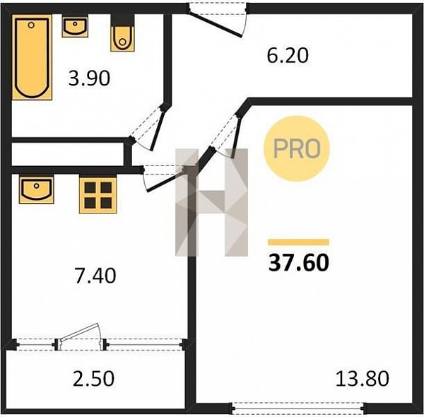 Продается 1-комн. квартира, 37.6 м², ЖК Европейский, 