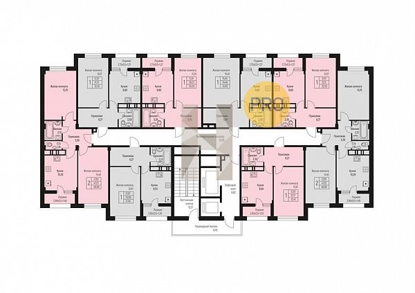 1-комн. квартира, 31.98 м², ЖК Ритм (№133255)