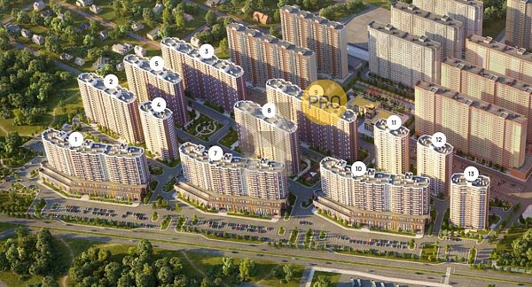 2-комн. квартира, 68.48 м², ЖК Лучший (№133369)