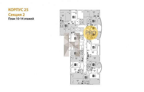 2-комн. квартира, 56.6 м², ЖК Самолет-5 (№132218)