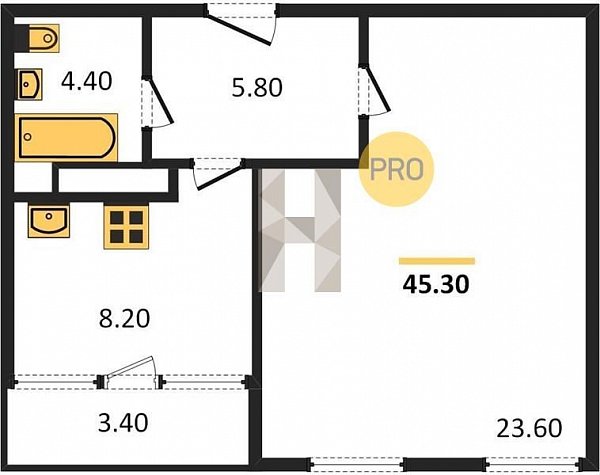 Продается 1-комн. квартира, 46 м², ЖК Европейский, 