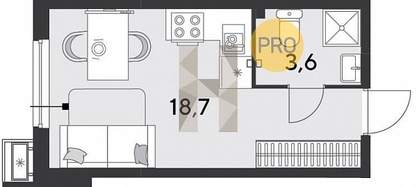 Продается Студия, 22.3 м², ЖК Парк Победы-2,