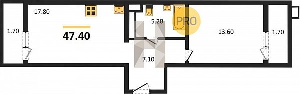 Продается 1-комн. квартира, 47.4 м², ЖК СказкаГрад, 