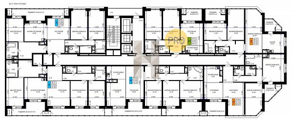 3-комн. квартира, 127.5 м², ЖК Сегодня (№133364)