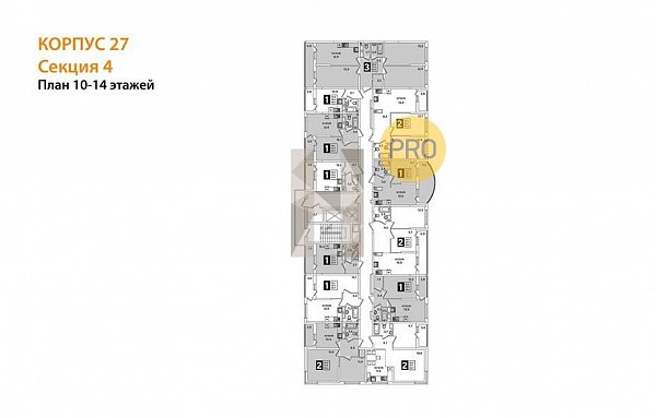 3-комн. квартира, 83.4 м², ЖК Самолет-5 (№132204)