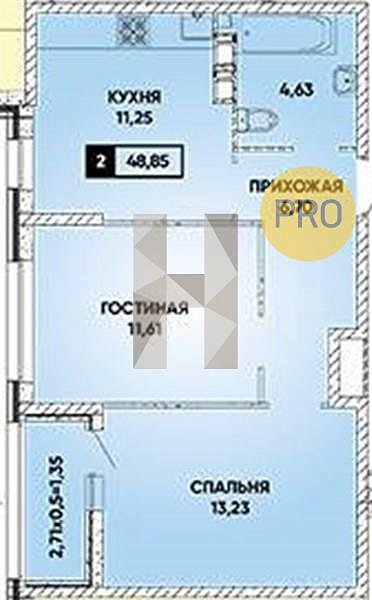 Продается 2-комн. квартира, 48.85 м², ЖК Архитектор, 