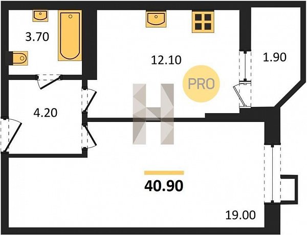 Продается 1-комн. квартира, 40.9 м², ЖК СказкаГрад, 