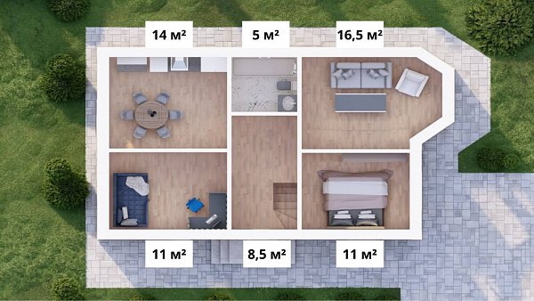 Дом 114 м², уч. 3.5 сот., Краснодарский край