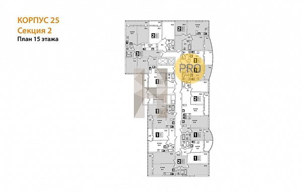 1-комн. квартира, 39.9 м², ЖК Самолет-5 (№132219)