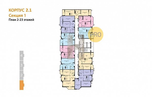 1-комн. квартира, 41.2 м², ЖК СказкаГрад (№132261)
