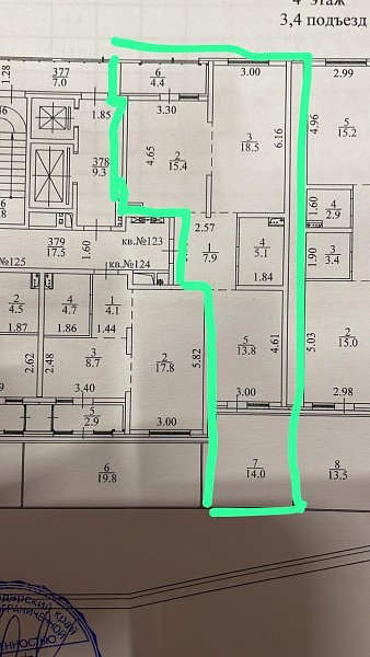 2-комн. квартира, 75 м², р-н Энка - Баскет-холл, Краснодар (№126934)