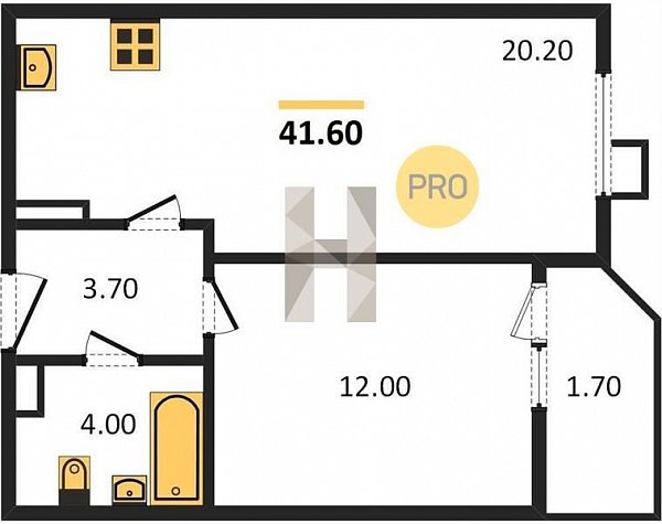 Продается 1-комн. квартира, 41.6 м², ЖК СказкаГрад, 