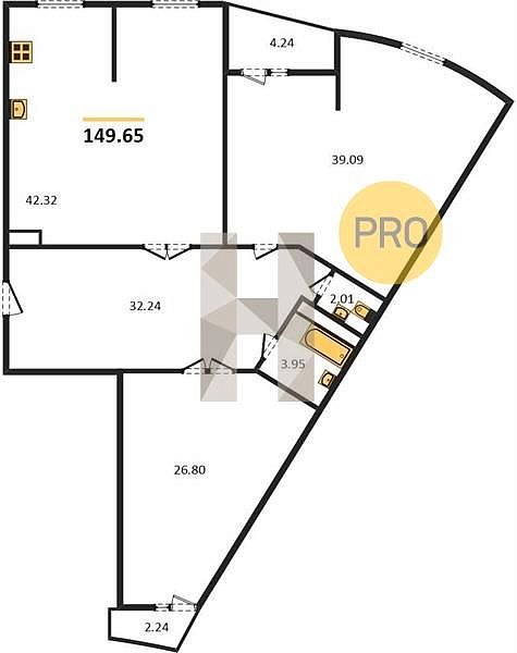 Продается 2-комн. квартира, 149.65 м², ЖК Радонеж, 