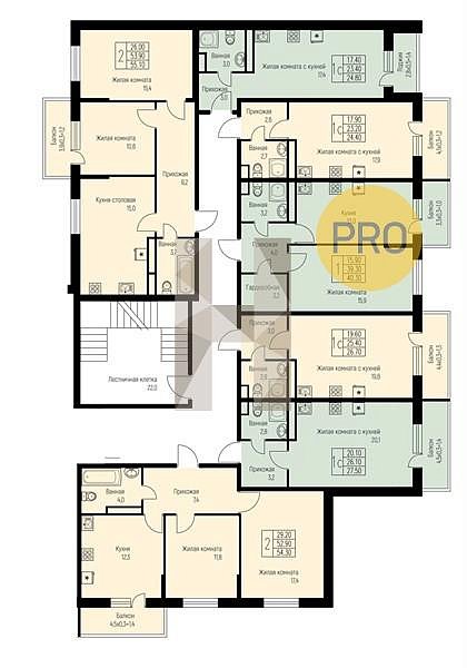 Студия, 26.5 м², ЖК Nova Vita (№133548)