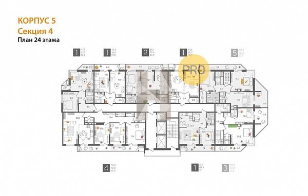 4-комн. квартира, 116 м², ЖК Рекорд-2 (№132881)