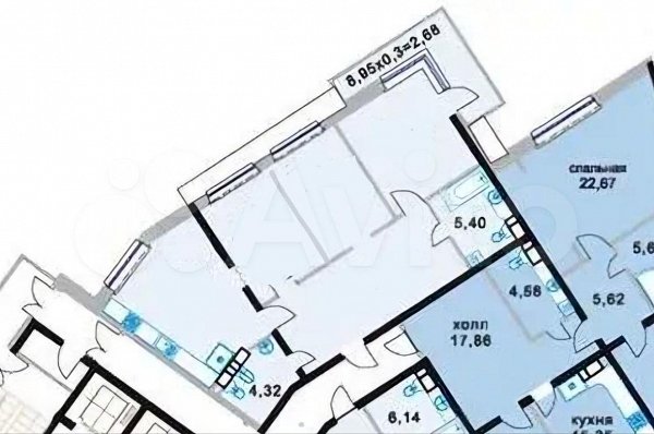 Продается 3-комн квартира, 87 м², р-н Фестивальный, 