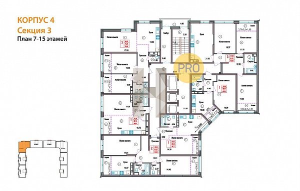 1-комн. квартира, 39.9 м², ЖК Гарантия на Обрывной (№132525)