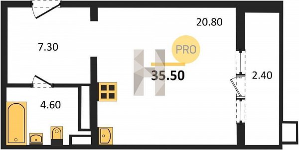 Продается Студия, 35.5 м², ЖК СказкаГрад, 