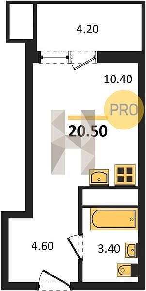 Продается Студия, 20.5 м², ЖК Родной Дом-5,
