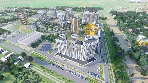 1-комн. квартира, 50.8 м², ЖК Зеленодар (№132784)