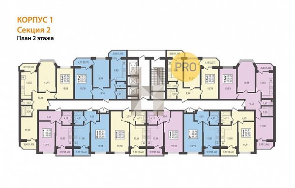 1-комн. квартира, 40.6 м², ЖК Огурцы (№132516)