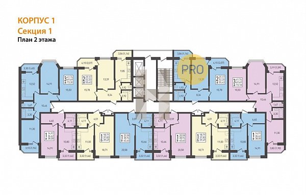 1-комн. квартира, 39.49 м², ЖК Огурцы (№132508)