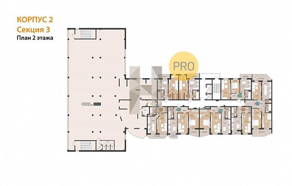1-комн. квартира, 42.3 м², ЖК Россинский Парк (№132007)