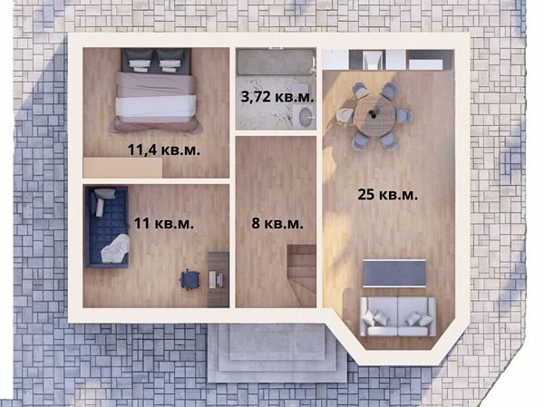 Дом 60 м², уч. 5 сот., Краснодарский край