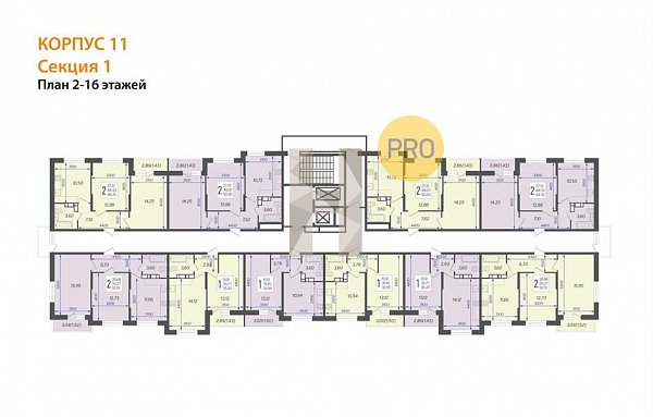 1-комн. квартира, 35.2 м², ЖК Смородина-2 (№133515)